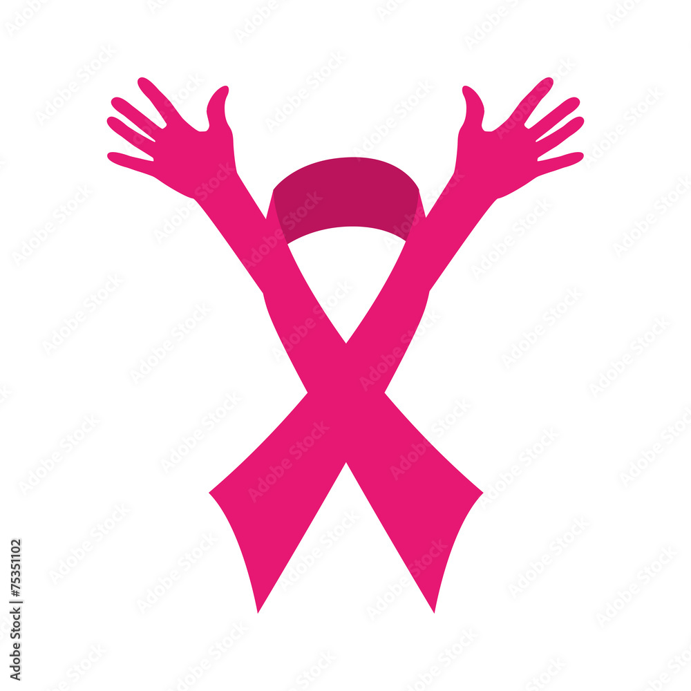 Obraz premium Cancer design over white background vector illustration