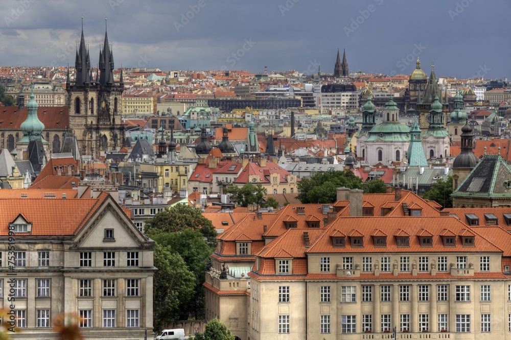 Panorama of Prague, Czech Republic