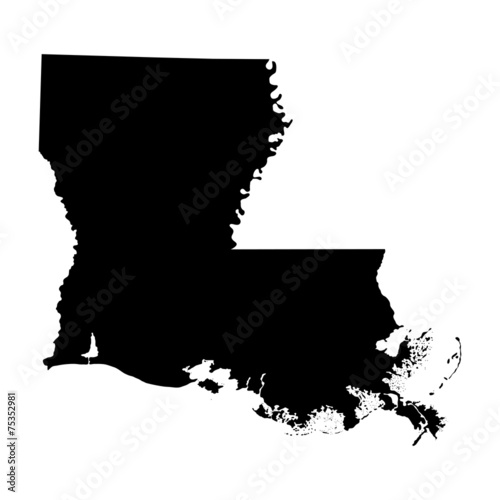 map of the U.S. state of Louisiana