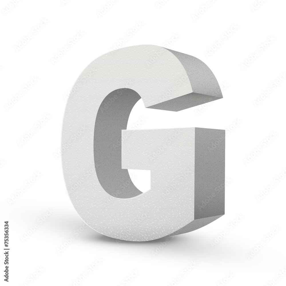 white letter G