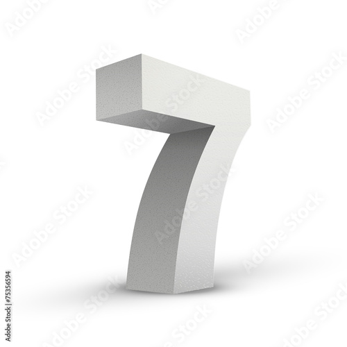 white texture number seven