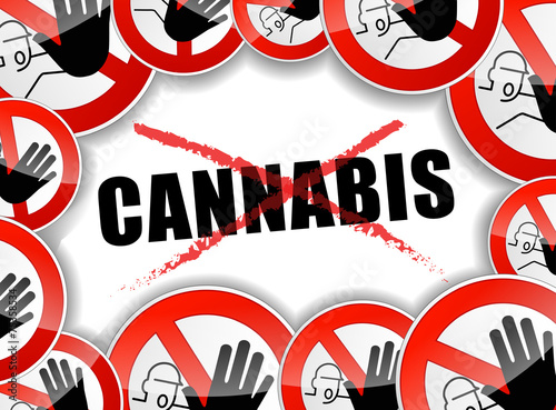 no cannabis concept background