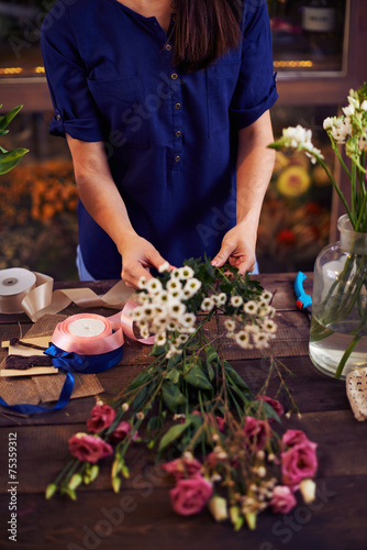 Florist at work