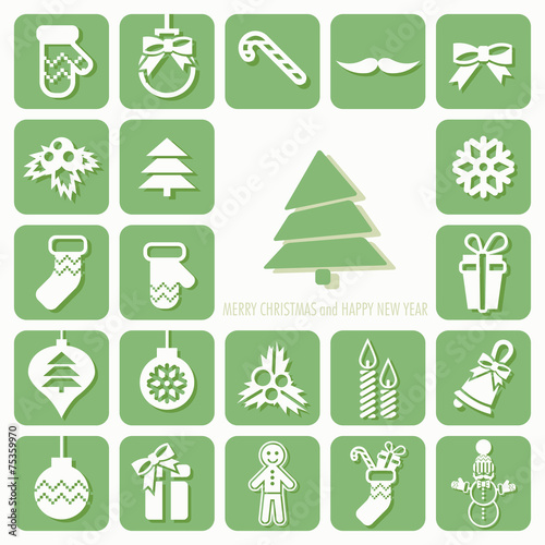 Christmas Icons Set