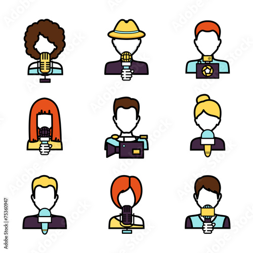 Journalist Avatar Set