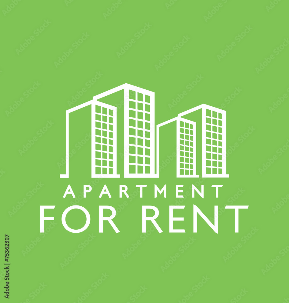 Label design for : Rent Apartment