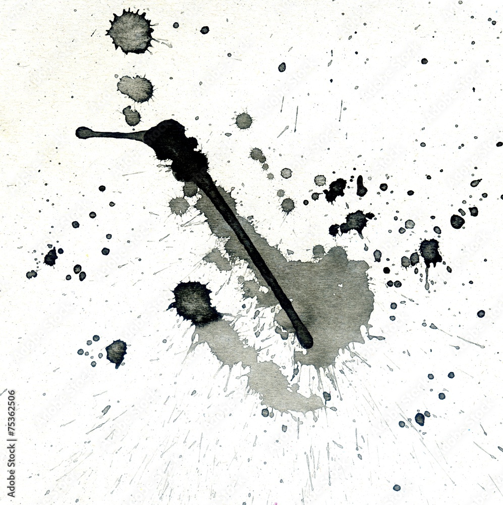 Obraz premium Black Splatter