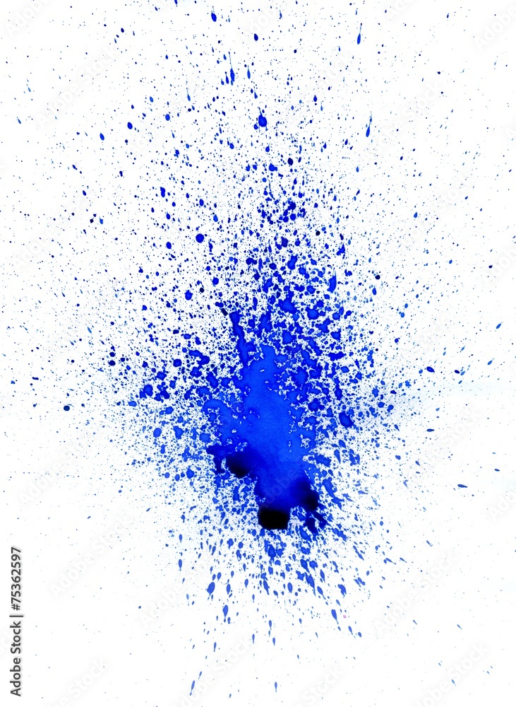 Blue Ink Blot Blue Ink Blot