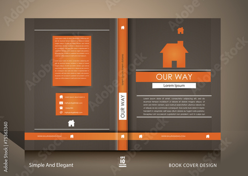 Brown book cover design