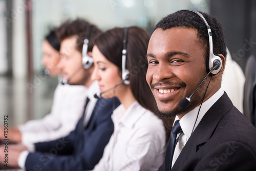 Obraz na płótnie Call center