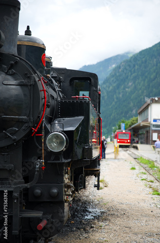 Zillertalbahn in den Alpen - Österreich