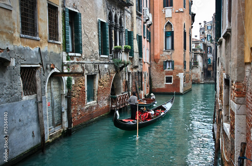 Gondola on a Venetian canal