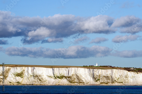White Cliffs of Dover and South Foreland lighthouse