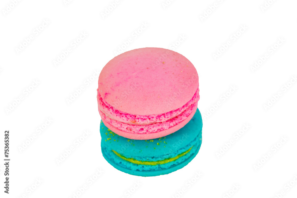traditional french macaron on white background traditional french macaron on white background