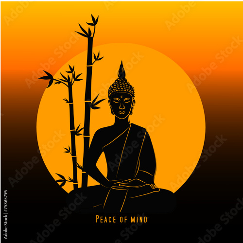 buddha sonnenuntergang