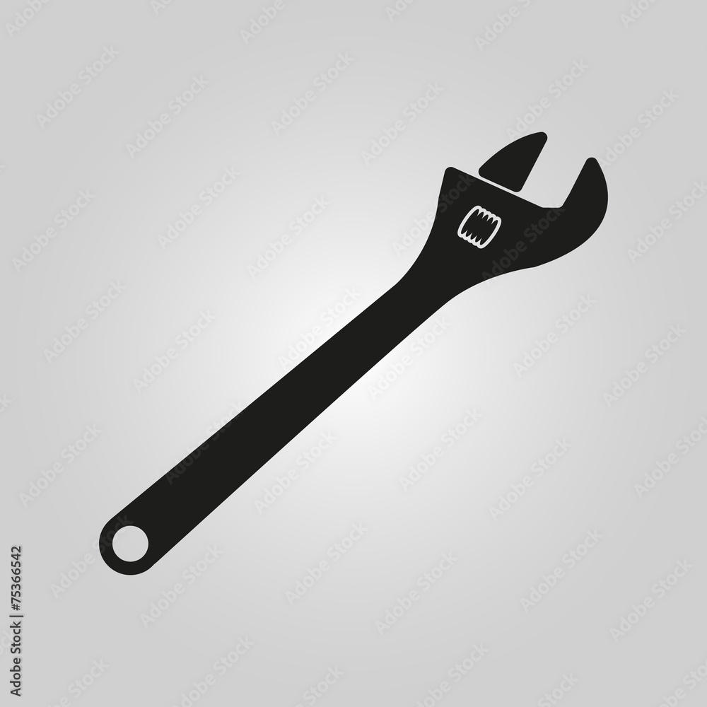 The adjustable wrench icon The adjustable wrench icon