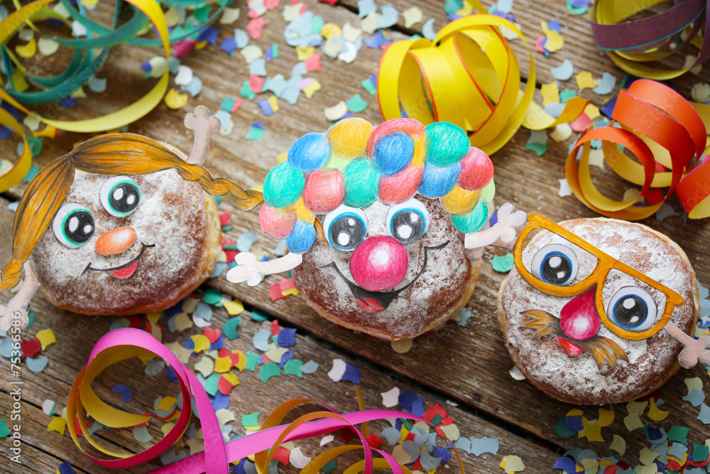 Obraz premium die Faschingskrapfen