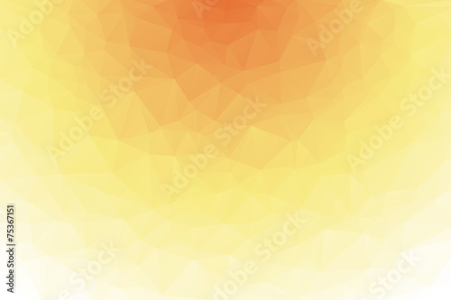 Colors white and orange triangular background