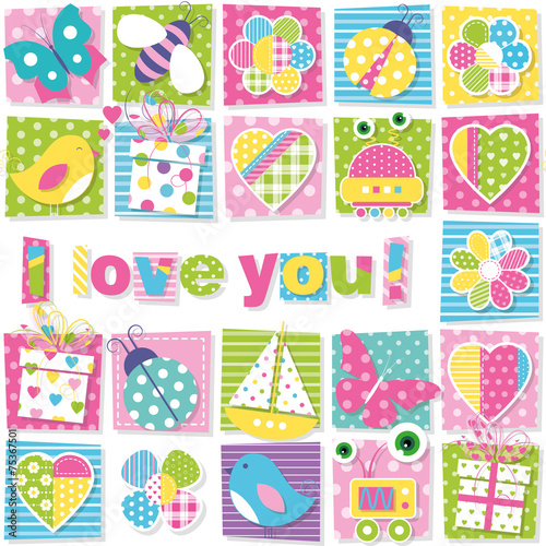 I love you pattern