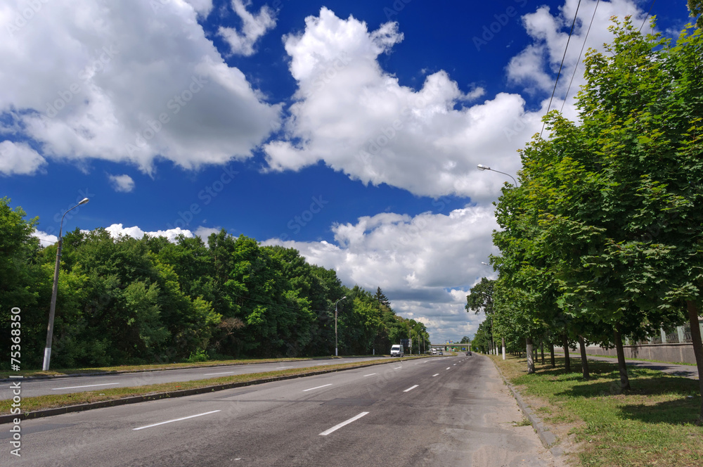 asphalt road in Ukraine