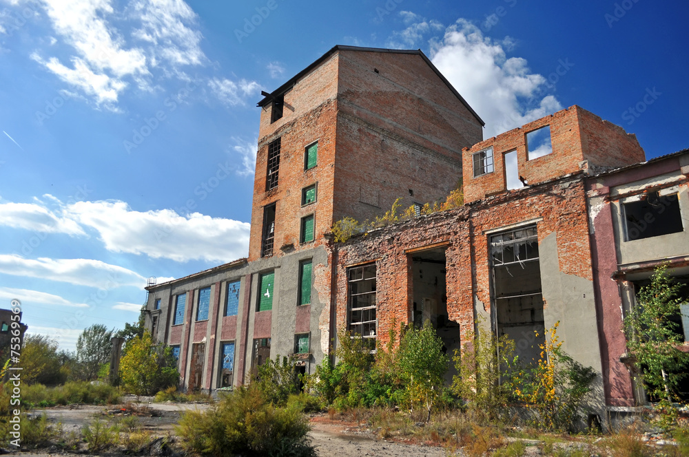 old factory ruins