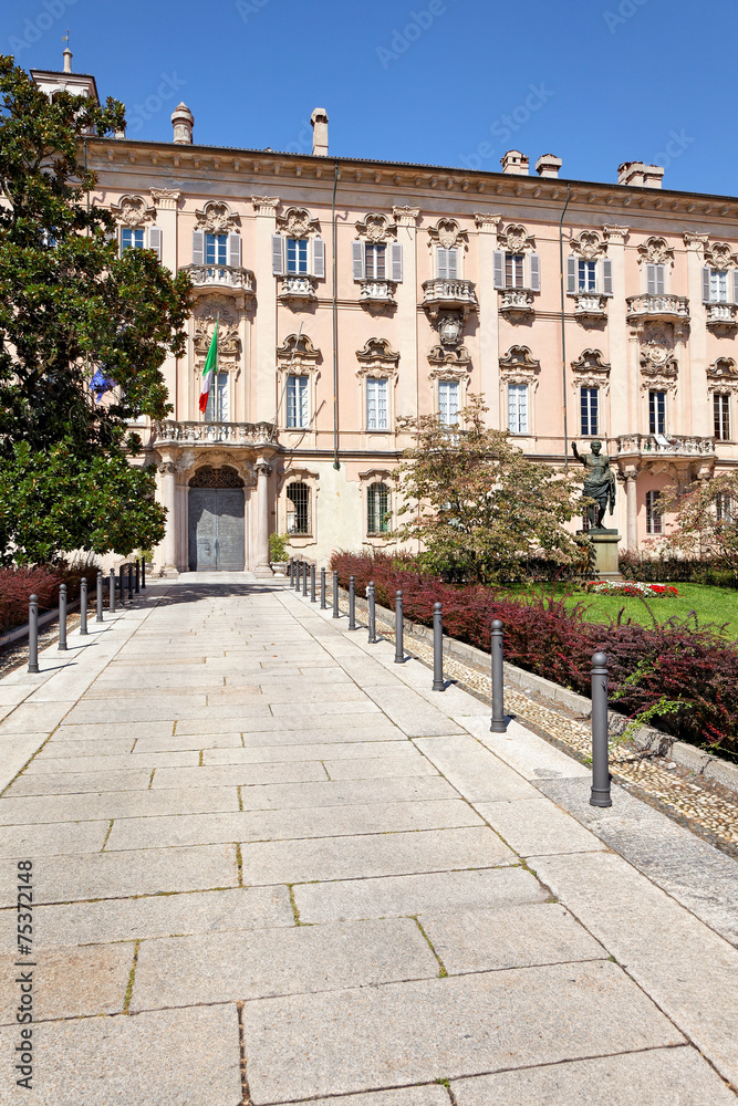 Palazzo Mezzabarba, Piazza del Municipio, Pavia Stock Photo | Adobe Stock