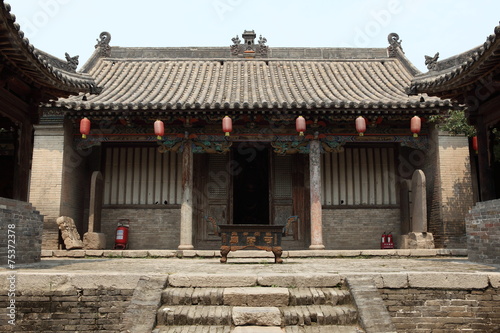 Tempel und Bauerndorf Zhangbi Cun in China photo