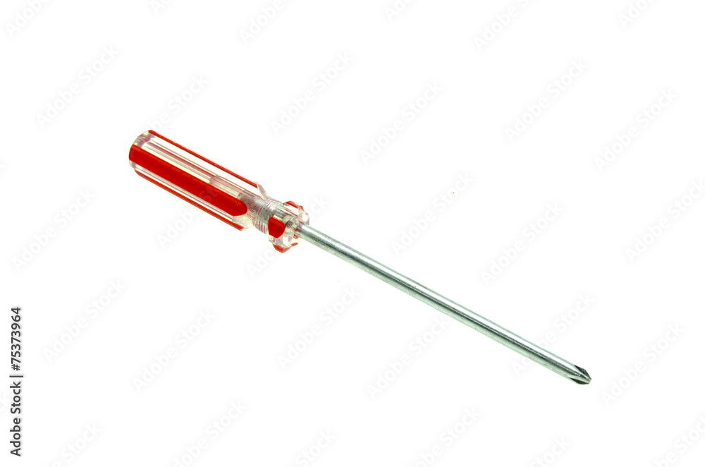 screwdriver isolated on white screwdriver isolated on white