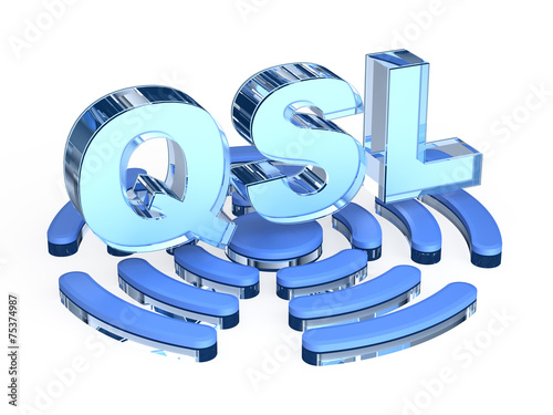 QSL card  with signal sign