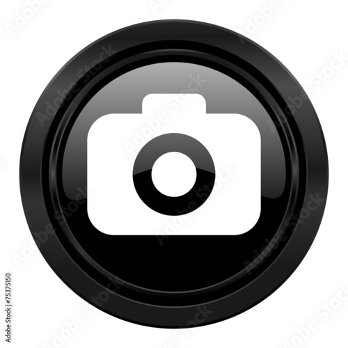 photo camera black icon photography sign