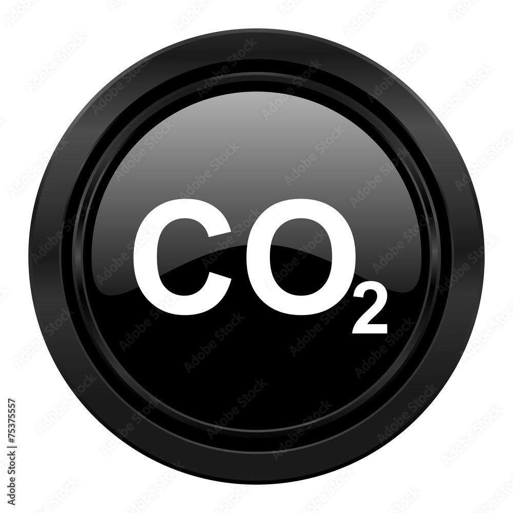 carbon dioxide black icon co2 sign carbon dioxide black icon co2 sign