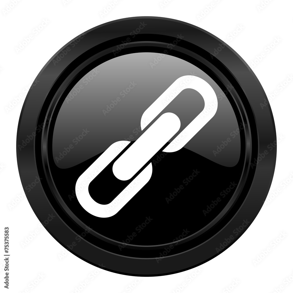 link black icon chain sign link black icon chain sign