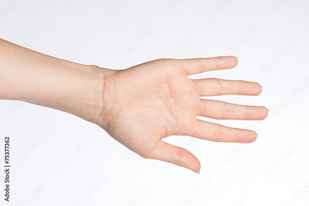 rechte Hand einer Frau