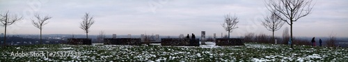 Panorama Tippelsberg in Bochum im Winter