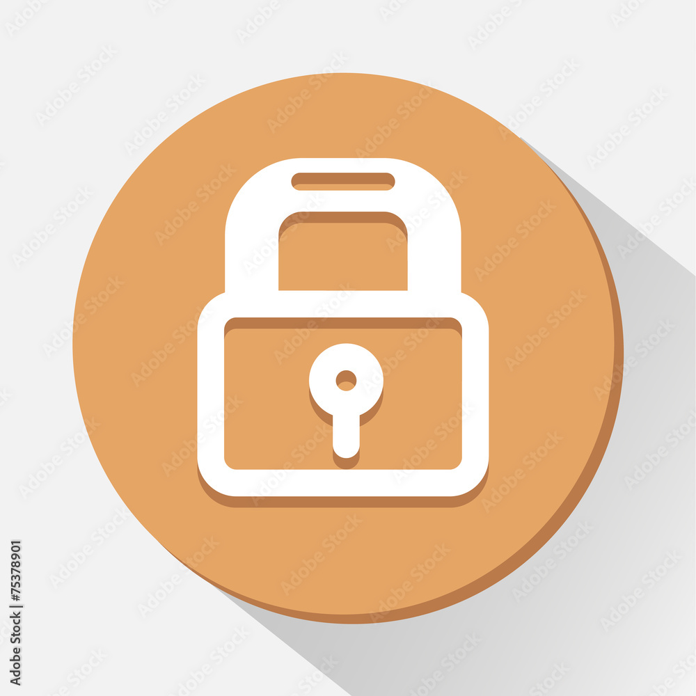 Lock icon great for any use. Vector EPS10. Lock icon great for any use. Vector EPS10.