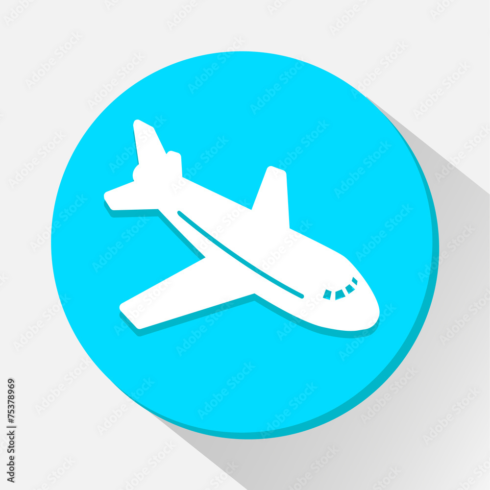 Airplane icon great for any use. Vector EPS10.