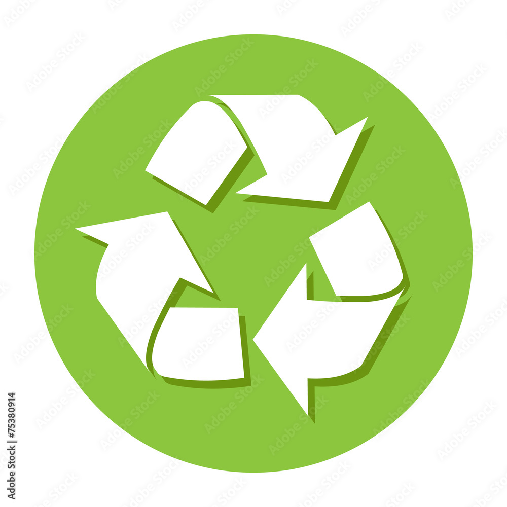 Large recycle icon great for any use, Vector EPS10. Large recycle icon great for any use, Vector EPS10.