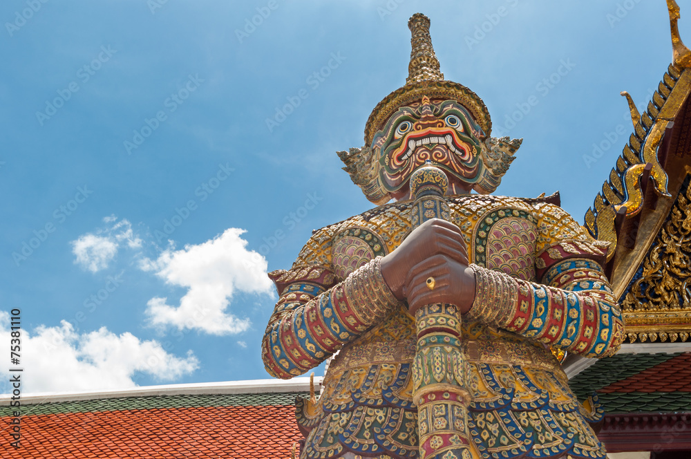Demon Guardian Wat Phra Kaew Grand Palace Bangkok Demon Guardian Wat Phra Kaew Grand Palace Bangkok