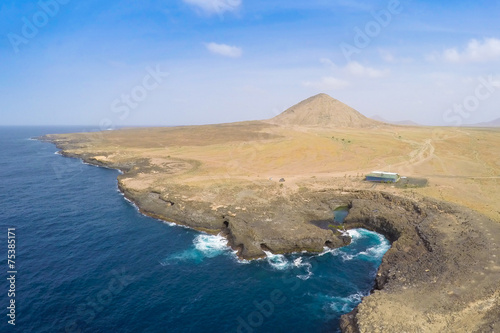 Aerial view of Buracona  in sal Island Cape Verde - Cabo Verde photo