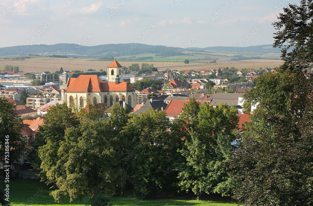 View of Castle in city Boskovice in Czech Republic