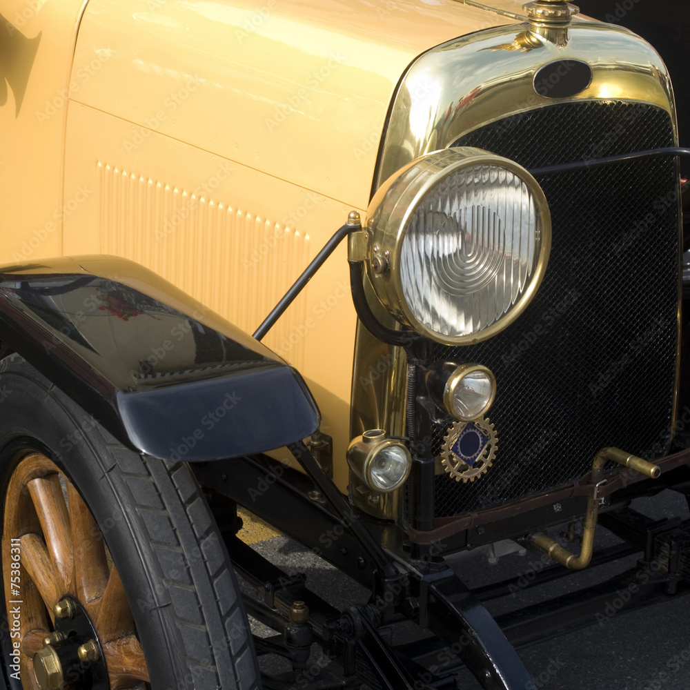 Close up of vintage car