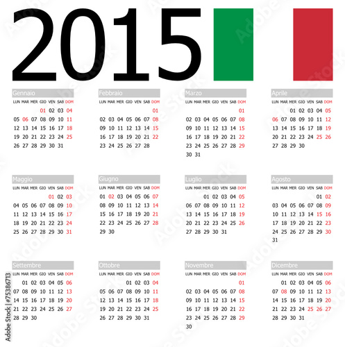 Calendario 2015 Black