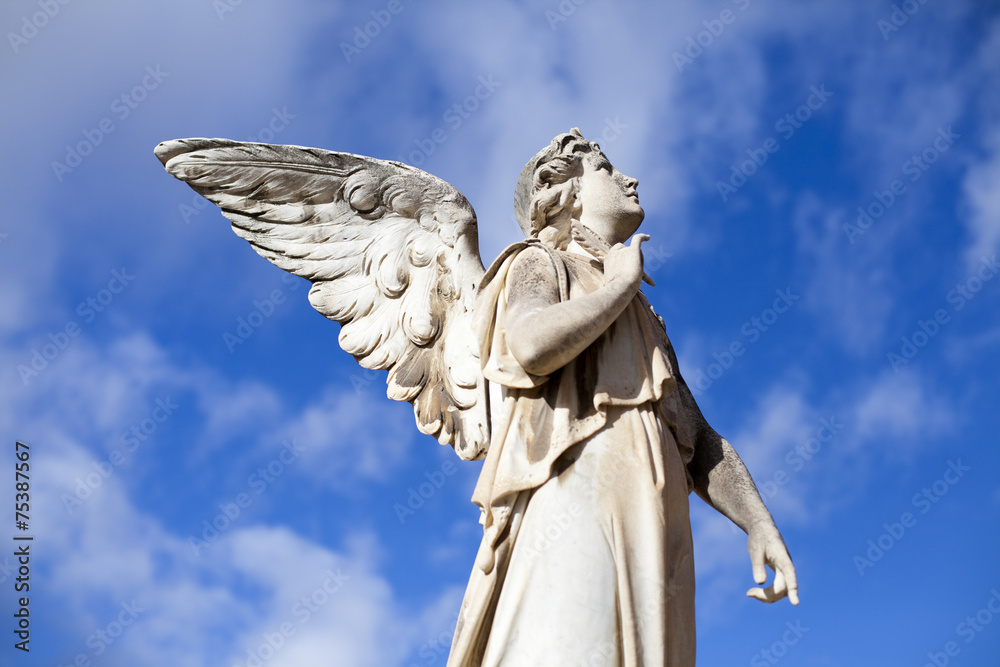 Fototapeta premium Ángel mirando al cielo