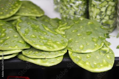Fotografie Cactus plant - nopal - fresh produce