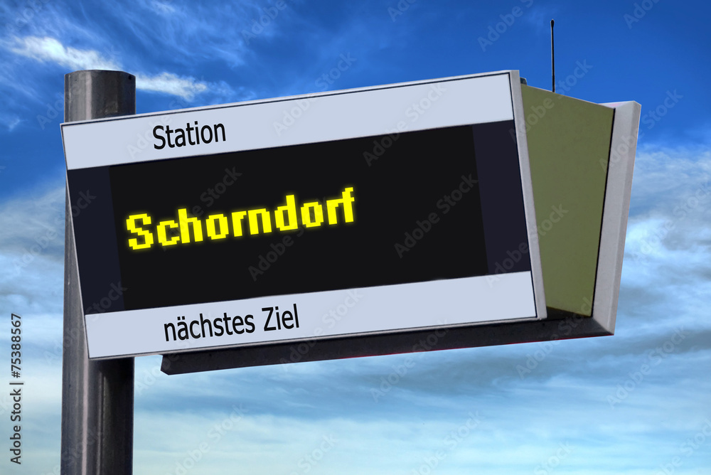 Anzeigetafel 6 - Schorndorf