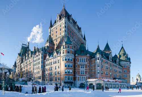 Chateau Frontenac in winter photo