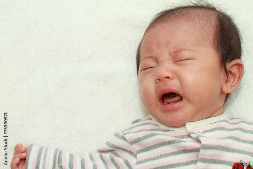 赤ちゃん(0歳児)の泣き顔