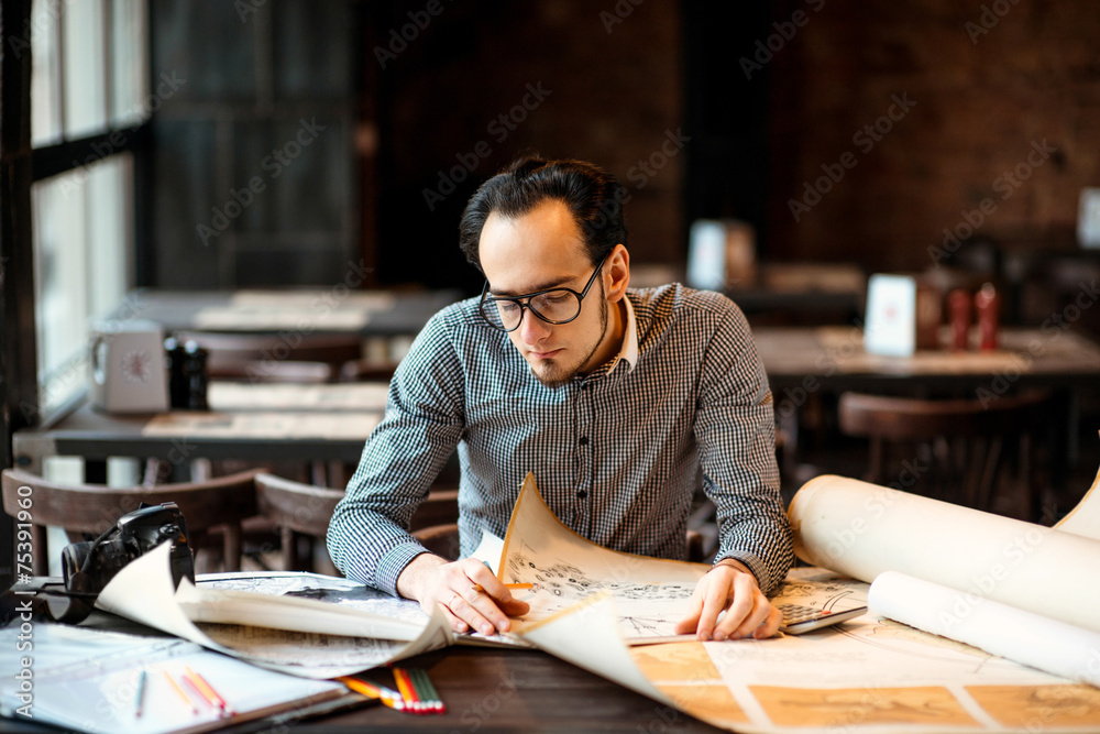 Architect working Architect working