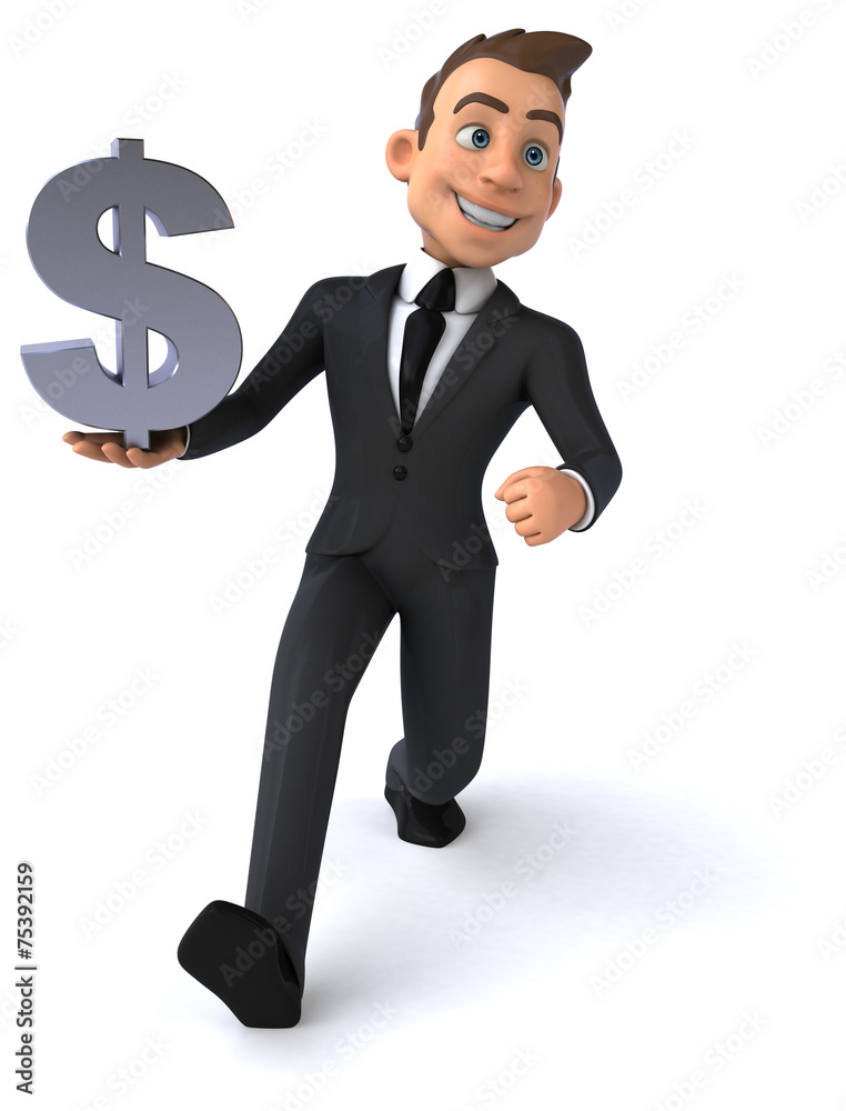 Fun businessman