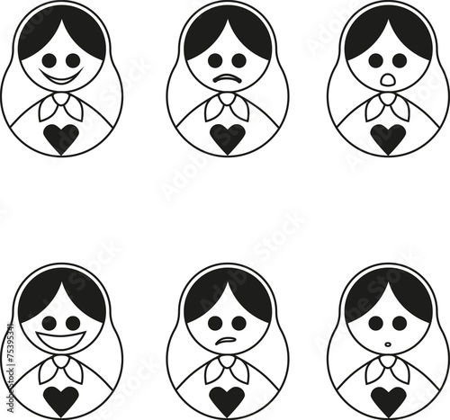 Matryoshka smilies